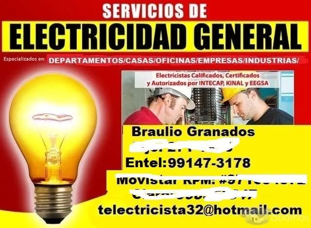 ELECTRICISTA SAN BORJA,SAN ISIDRO,LA MOLINA,MIRAFLORES,SURCO,BARRANCO — foto 1