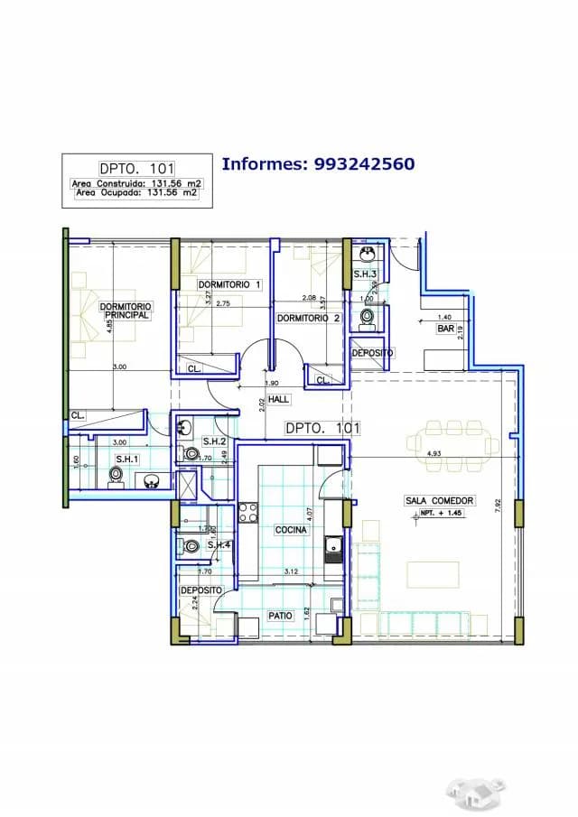 Departamento San Borja limite Surco — foto 4