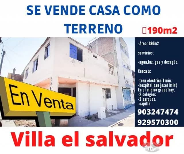 Se vende Casa Como terreno Esquina 190m2 — foto 1