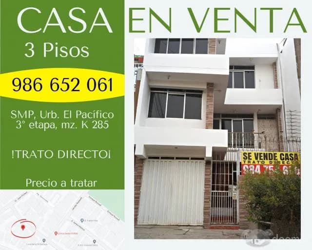 Casa de 3 pisos en venta ideal para alquiler — foto 1