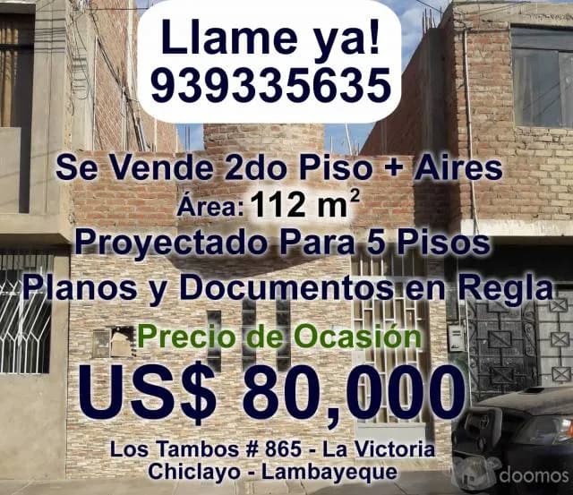 Venta de Ocasión de Aires de Casa Proyectada para 5 pisos — foto 1