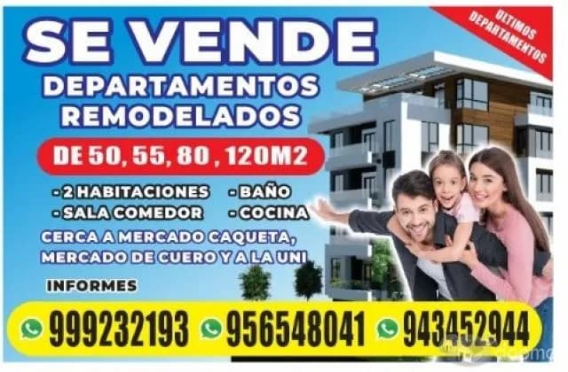 VENTA DEPARTAMENTO - AV. PROCERES – RIMAC - DESDE 55M2 – SALA/COMEDOR/2D — foto 6
