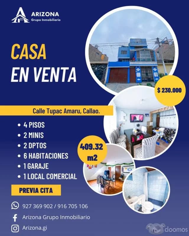 VENTA DE CASA - 3 PISOS - CALLAO — foto 1
