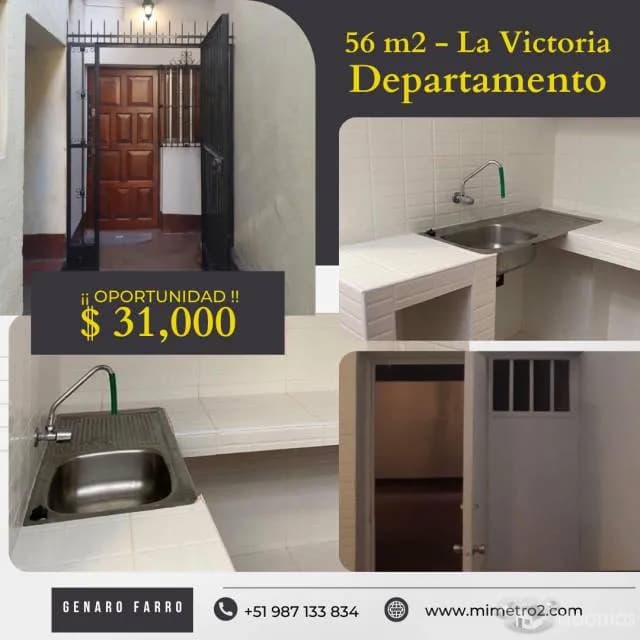 Ocasión US$ 31,000 - 56m2 - La Victoria - Departamento — foto 8