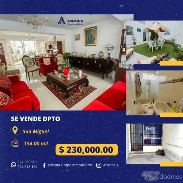 ID 0049 - SE VENDE DPTO - 1ER PISO - SAN MIGUEL — foto 1
