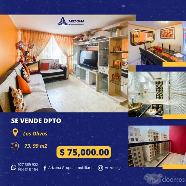 ID 0050 - SE VENDE DPTO – LOS OLIVOS — foto 1