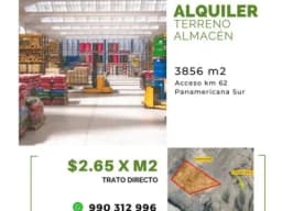 ALQUILER TERRENO ALMACEN