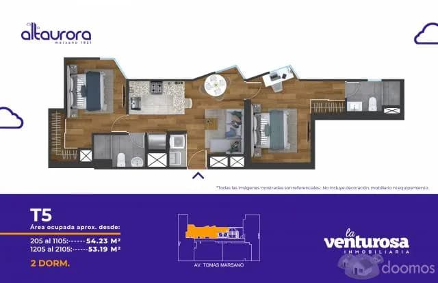 Edificio ALTAURORA - VENTA Depas de 2 y 3 dormitorios desde S/  346,000 (EN OBRA) - La Venturosa — foto 14