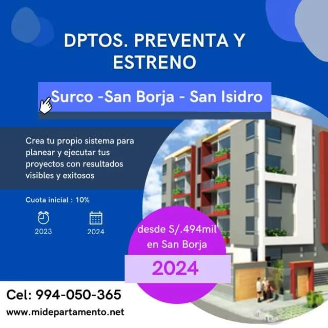 San Isidro (Lima-Peru) : dptos. estreno y en preventa — foto 1