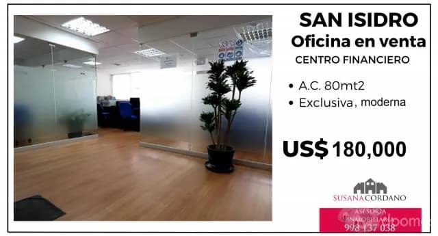 VENTA DE OFICINA MODERNA CENTRO FINANCIERO — foto 1