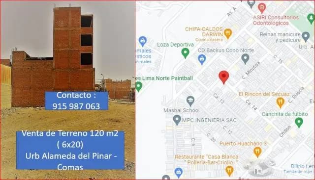 VENTA TERRENO RESIDENCIAL 120 M2 - URB ALAMEDA DEL PINAR COMAS — foto 1