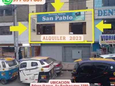 LOCAL EN ALQUILER AV PACHACUTEC 3380 VILLA MARIA DEL TRIUNFO CERCA AL ES SALUD KAELIN