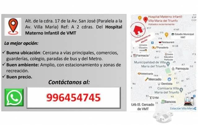 Bonito Departamento de 2 dormitorios - Zona Cèntrica de VMT - Lima — foto 3