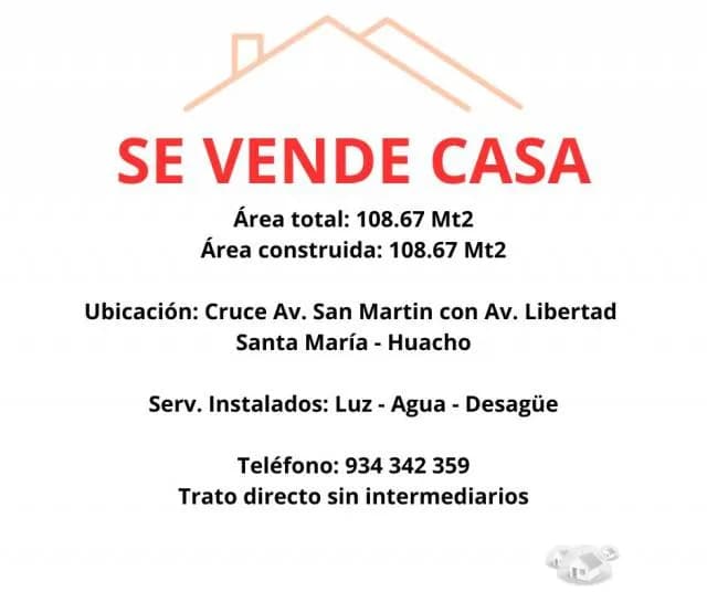 OFERTA - VENDO CASA EN HUACHO SANTA MARIA — foto 7