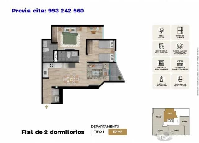 Departamento Estreno 2 dormitorios en Lince — foto 11