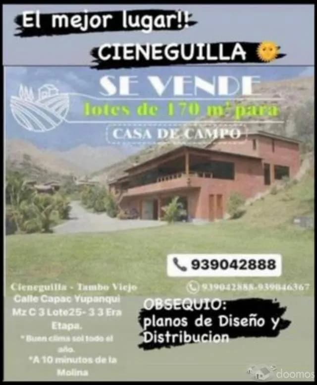 REMATO TERRENO CIENEGUILLA — foto 1