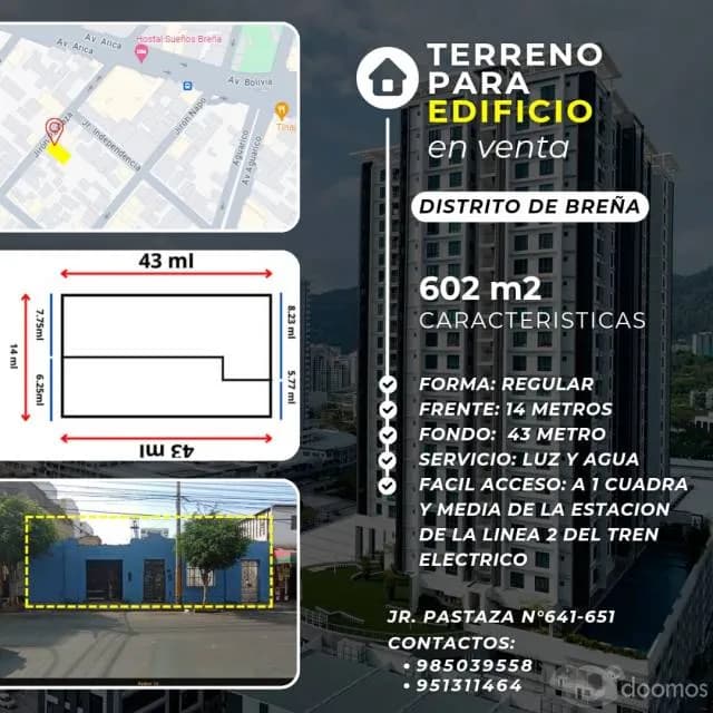 VENTA DE TERRENO PARA EDIFICIO — foto 1