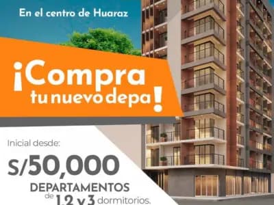 VENTA DE DEPARTAMENTOS EN HUARAZ
