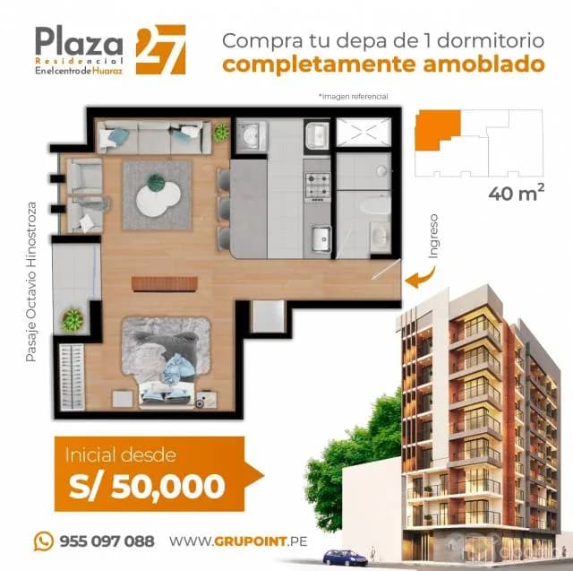 VENTA DE DEPARTAMENTOS EN HUARAZ — foto 1