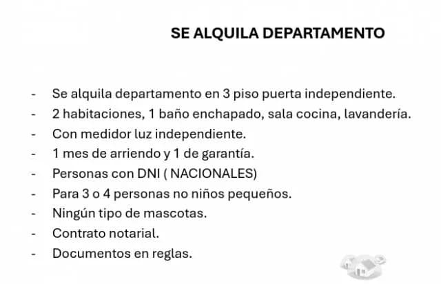 alquiler de departamento — foto 1