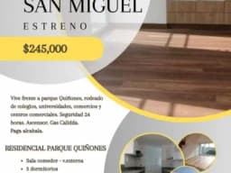 VENDO DÚPLEX FRENTE A PARQUE EN SAN MIGUEL