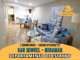 San Miguel MIRAMAR - Dpto de 2 dorm + Cocina Kitchenette (Pre-Venta)