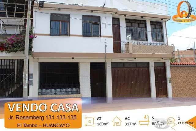 SE VENDE AMPLIA CASA EN EL TAMBO, HUANCAYO — foto 1