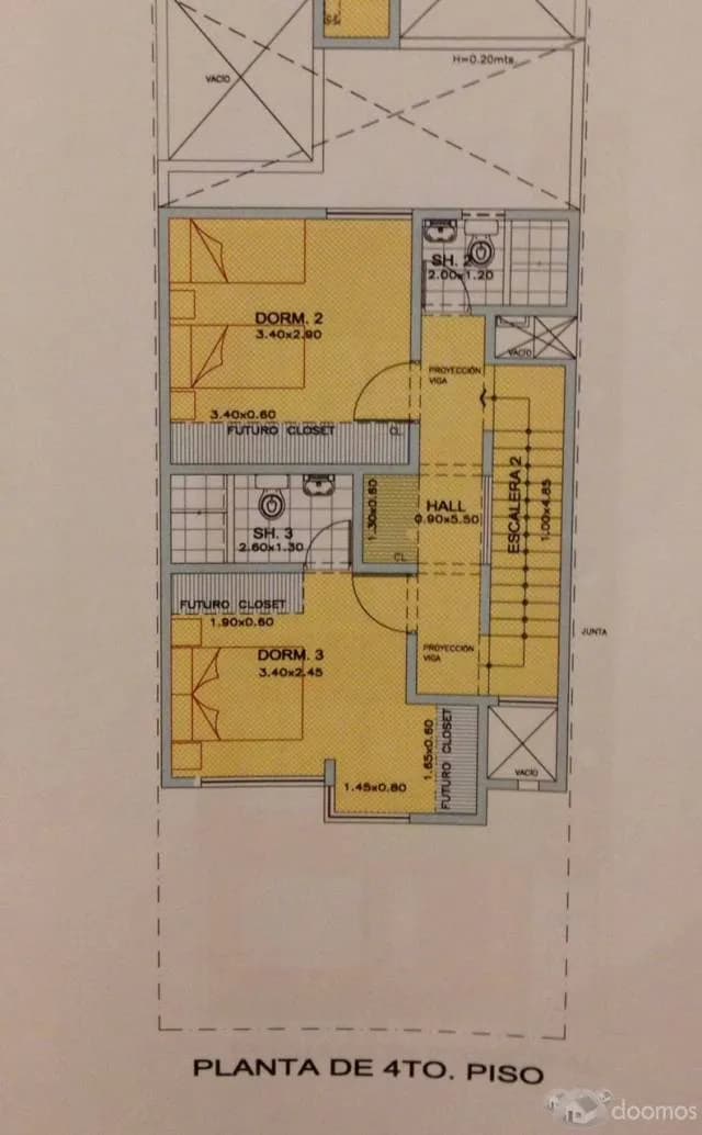 LOS OLIVOS - DEPARTAMENTO TRIPLEX EN PROYECTO — foto 2