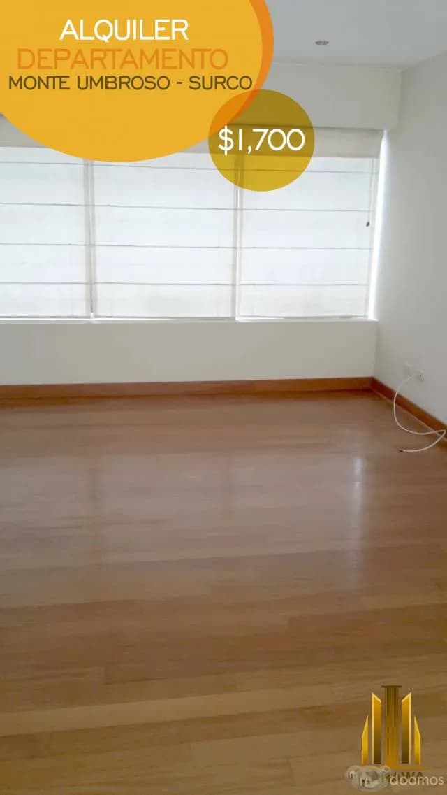 ALQUILER DEPARTAMENTO MONTE UMBROSO - SURCO — foto 1