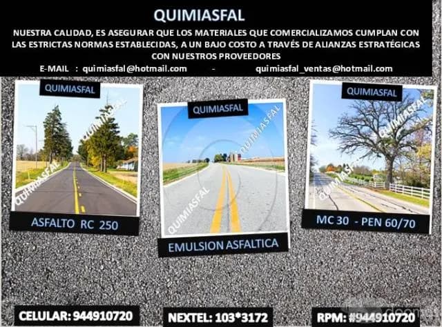 SE VENDEN ASFALTOS TIPO RC-250 — foto 1