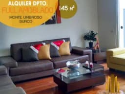 Dpto. monte umbroso  – Chacarilla FULL AMOBLADO
