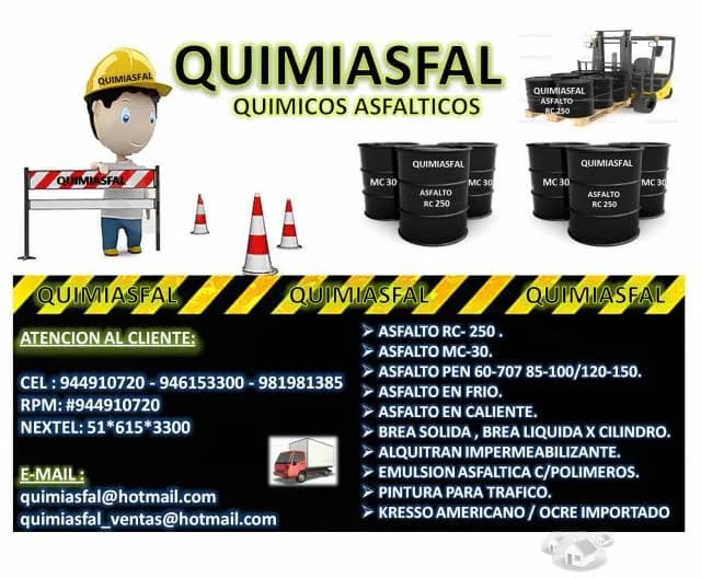 Ventas de asfalto rc-250,rc-70 rpm:#944910720 — foto 1