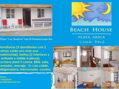 Alquiler de casa playa Arica Lurin
