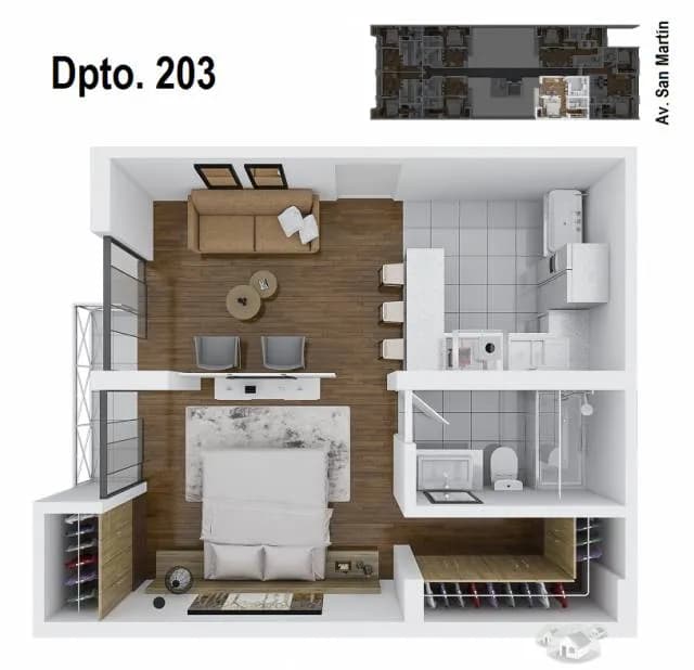 DEPARTAMENTOS DE UN DORMITORIO — foto 2