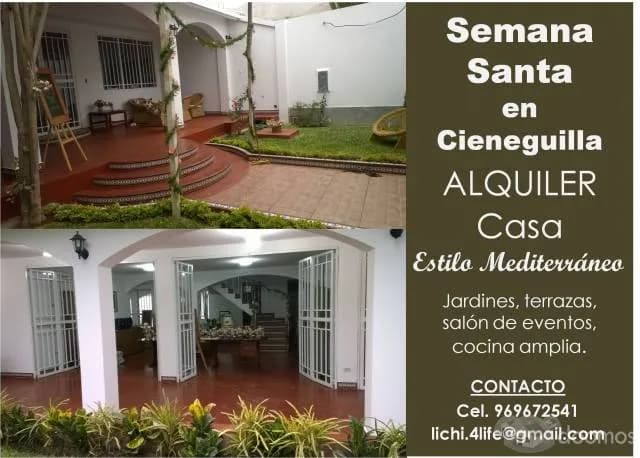 ALQUILER DE CASA EN CIENEGUILLA — foto 1