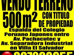 Terreno 500 m2