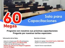 Alquiler de Laboratorio de cómputo en Miraflores