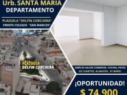 Hogar 1er PISO de 127m2 en Urb. Santa María a US$74,900 (Negociable) -Trujillo