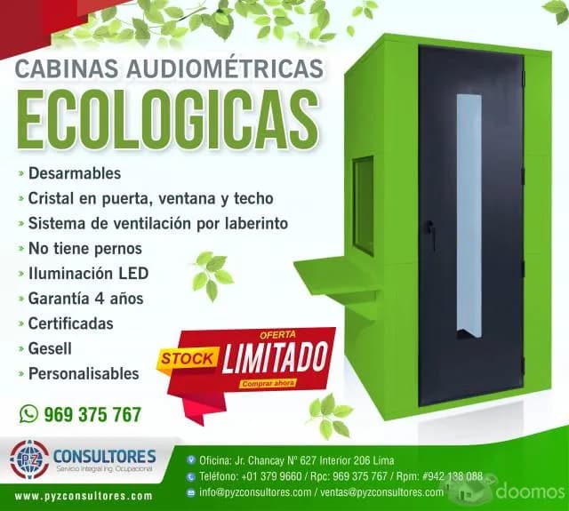 Cabina audiometrica ecológica — foto 1