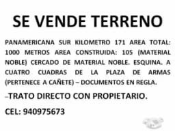 VENDO TERRENO