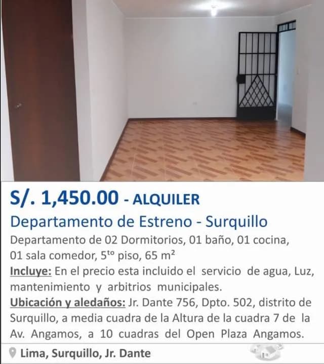 ALQUILER DE DEPARTAMENTO DE ESTRENO — foto 1