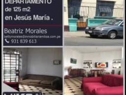 OCASIÓN-VENTA DE DEPARTAMENTO de 125 m2 en JESUS MARIA.