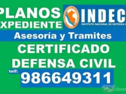 Tramites y Planos INDECI, Plan De Seguridad, Licencia DEFENSA CIVIL, levantamiento de observaciones de inspección técnica ITSE