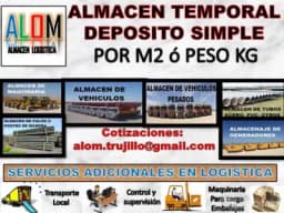TERRENO ALMACEN TEMPORAL DE MERCADERIAS POR KG O M2