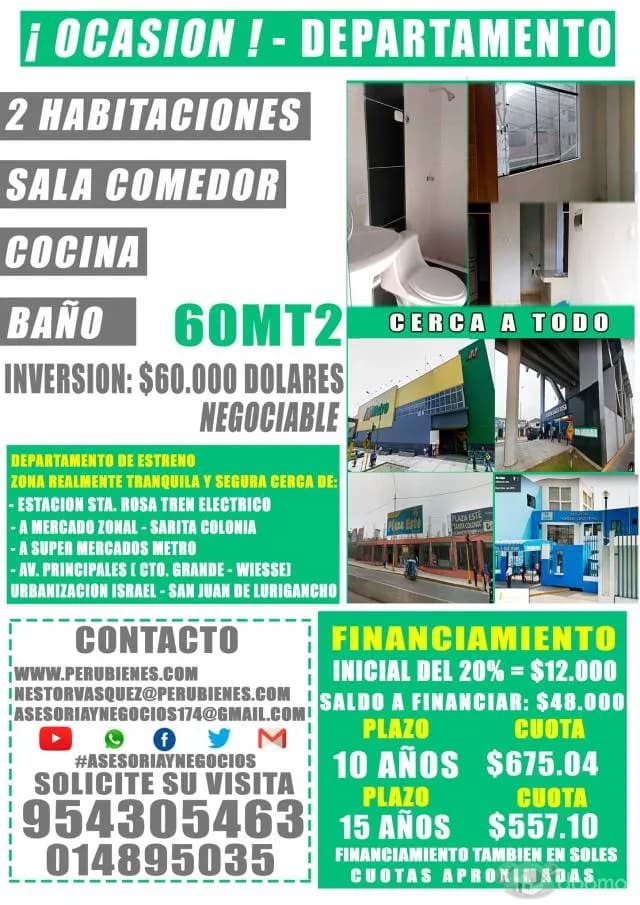 DEPARTAMENTO DE ESTRENO EN VENTA ¡¡OCASIÓN!! — foto 1