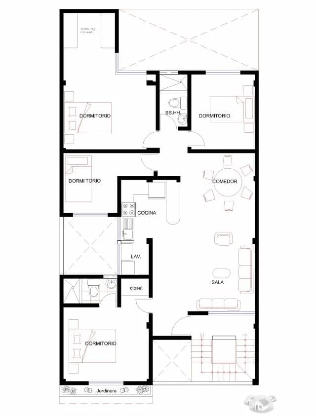 ULTIMO DEPARTAMENTO 4 DORMITORIOS EN LA PERLA — foto 1
