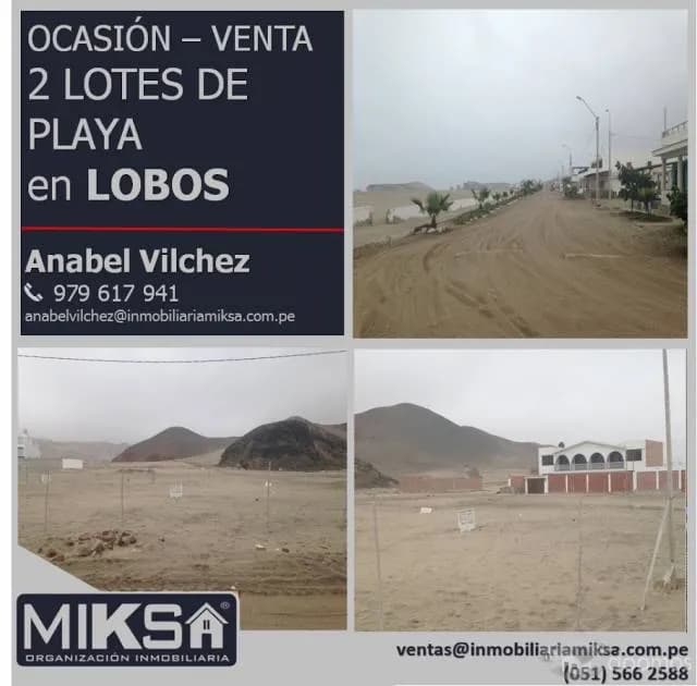 OCASION - VENTA DE  2 LOTES EN PLAYA LOBOS — foto 1