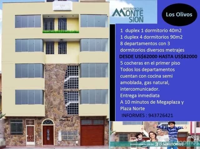VENTA DE DEPARTAMENTOS DE ESTRENO 3 DORMITORIOS — foto 1