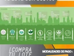 TERRENOS DE 500 M2 EN UNA NUEVA CIUDAD TECNOECOLOGICA