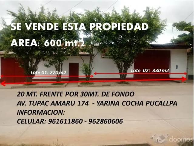 OCASIÓN VENDO ESTA PROPIEDAD  DE 600 M2 — foto 1